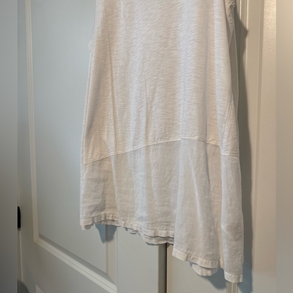 Lilla P Soft Sleeveless White Tank Top Sz Large - Picture 3 of 8